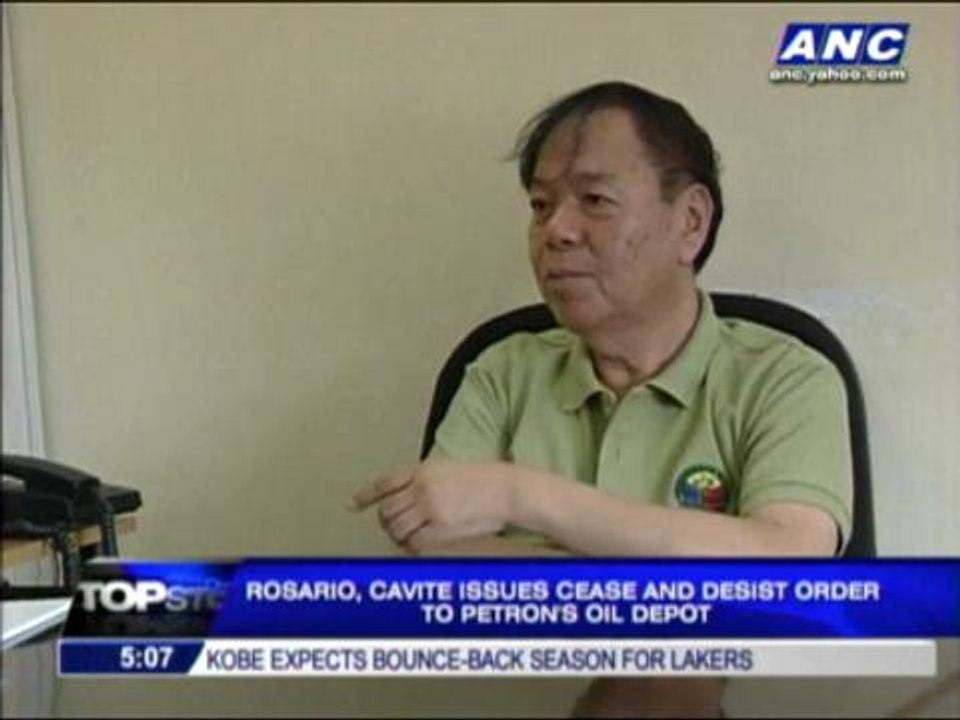 Cavite town issues CDO on Petron depot