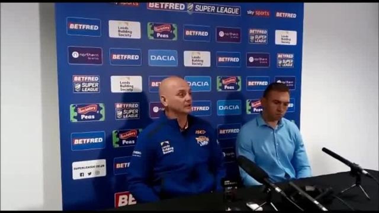 Leeds Rhinos' Kevin Sinfield and Richard Agar