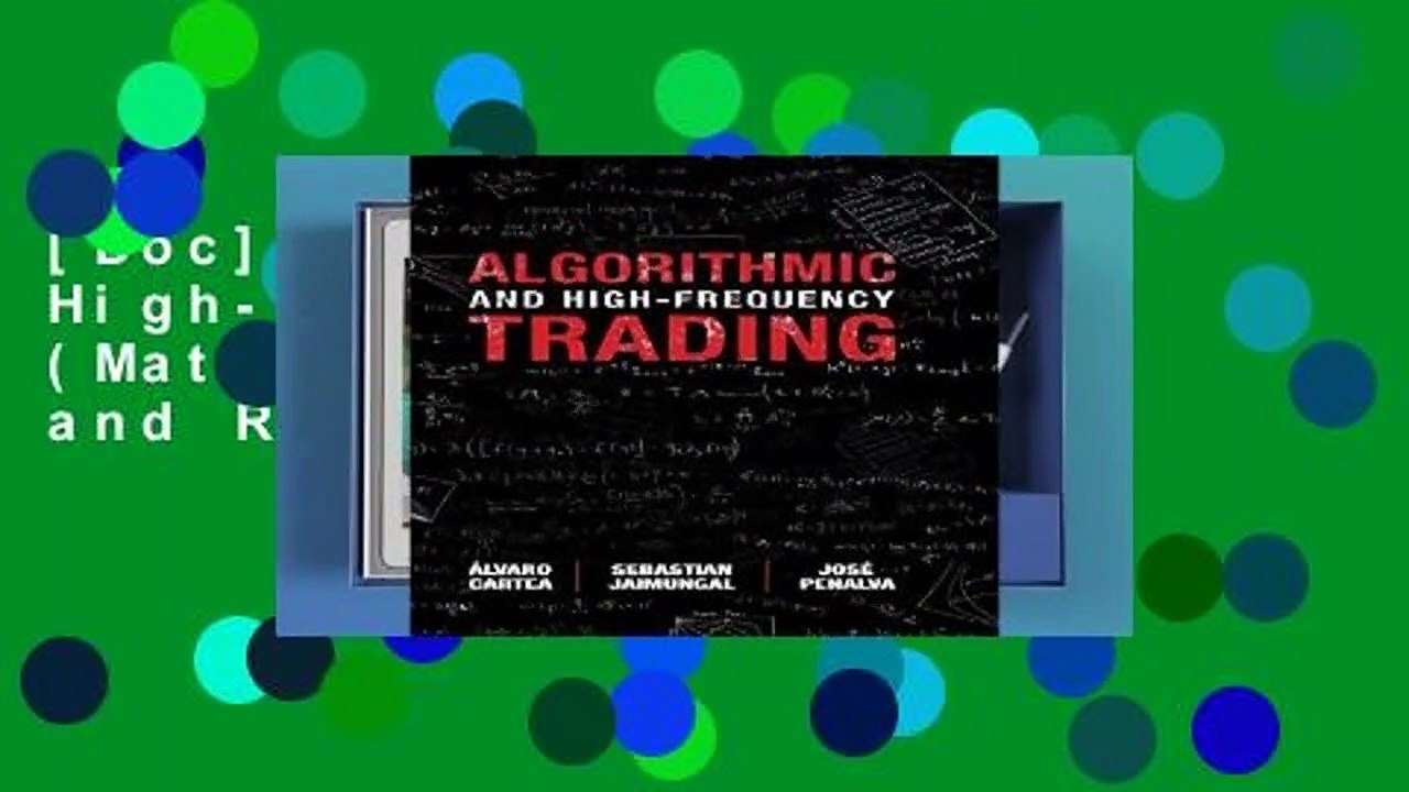 [Doc] Algorithmic and High-Frequency Trading (Mathematics, Finance and Risk)
