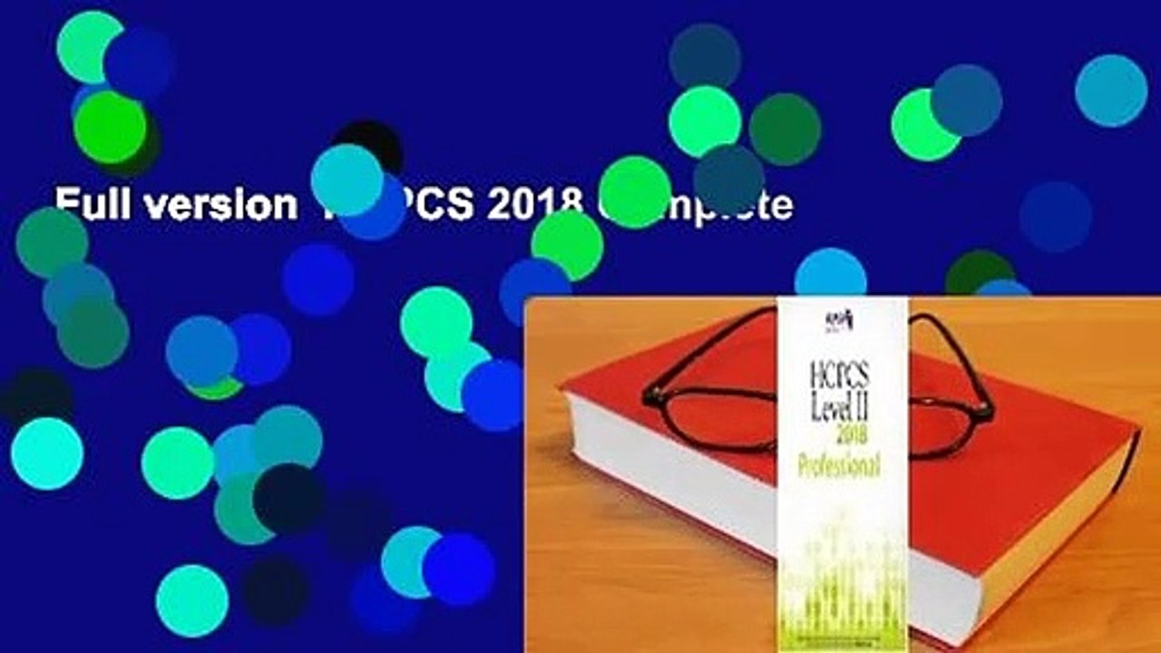 Full version  HCPCS 2018 Complete