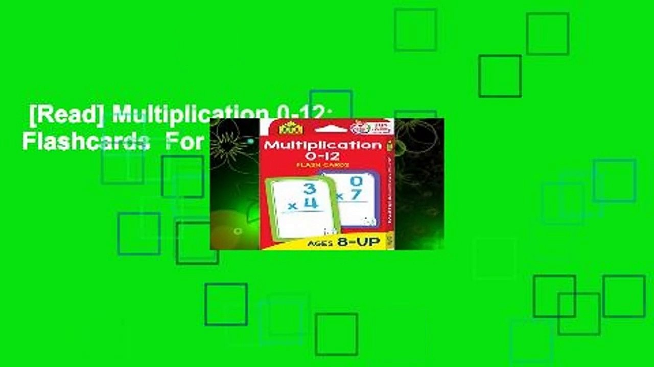 [Read] Multiplication 0-12: Flashcards  For Kindle
