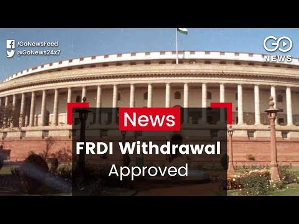 FRDI Withdrawal Moves Ahead
