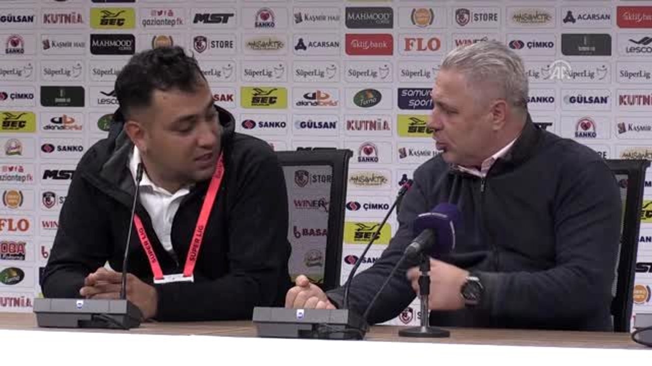 Gaziantep FK-Aytetmiz Alanyaspor maçının ardından