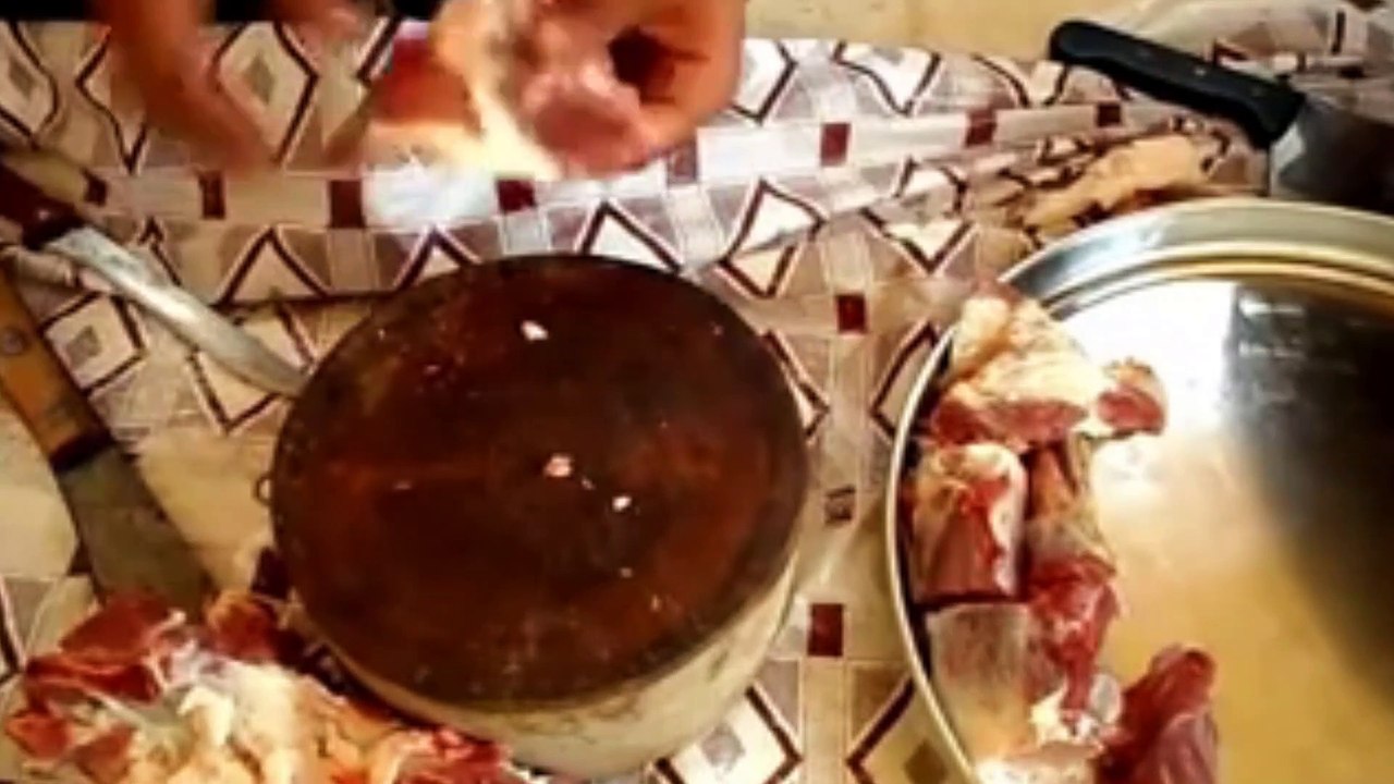 كيفية تقطيع الخروف للتخزين