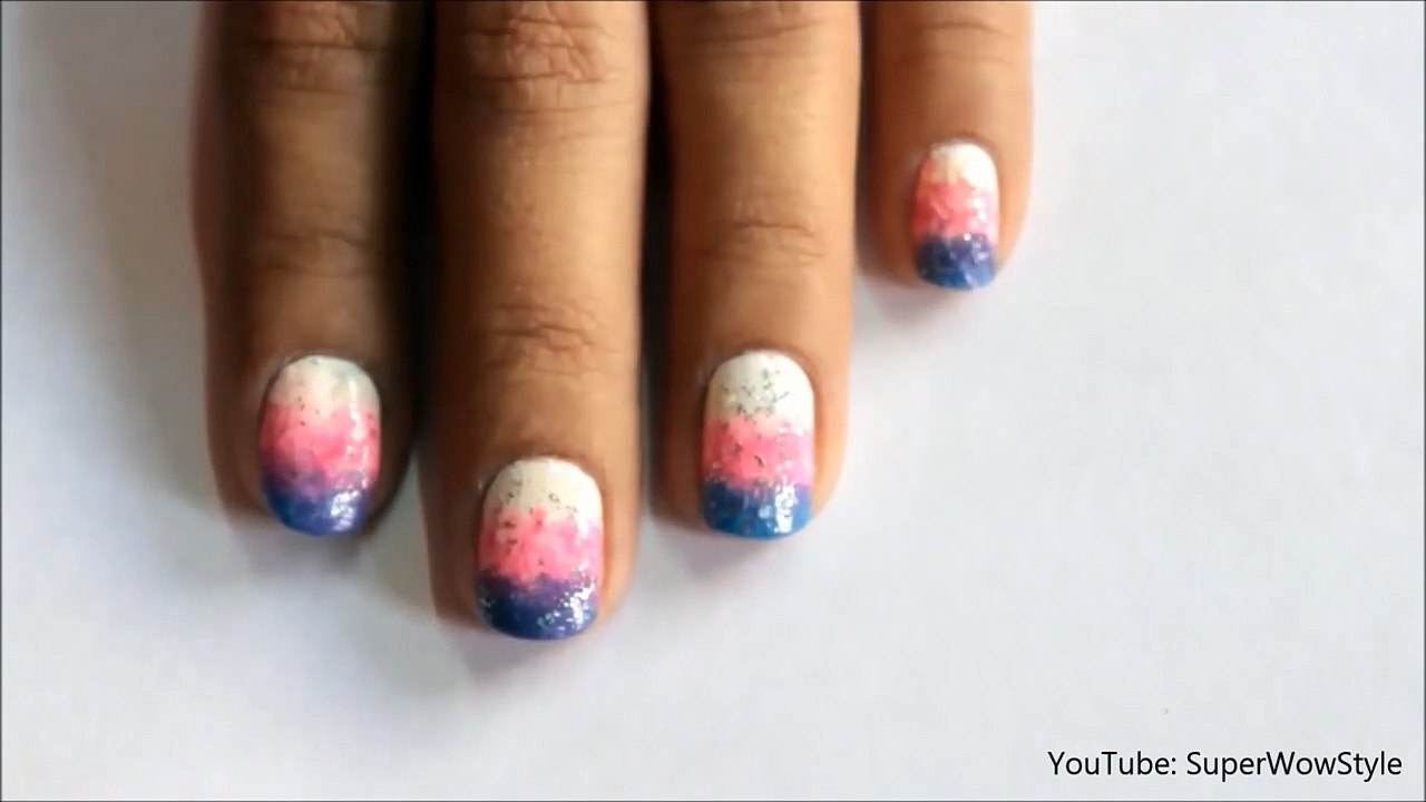 Ombre Nail Art for Beginners __ SuperWowStyle (No Tools Nail Art)