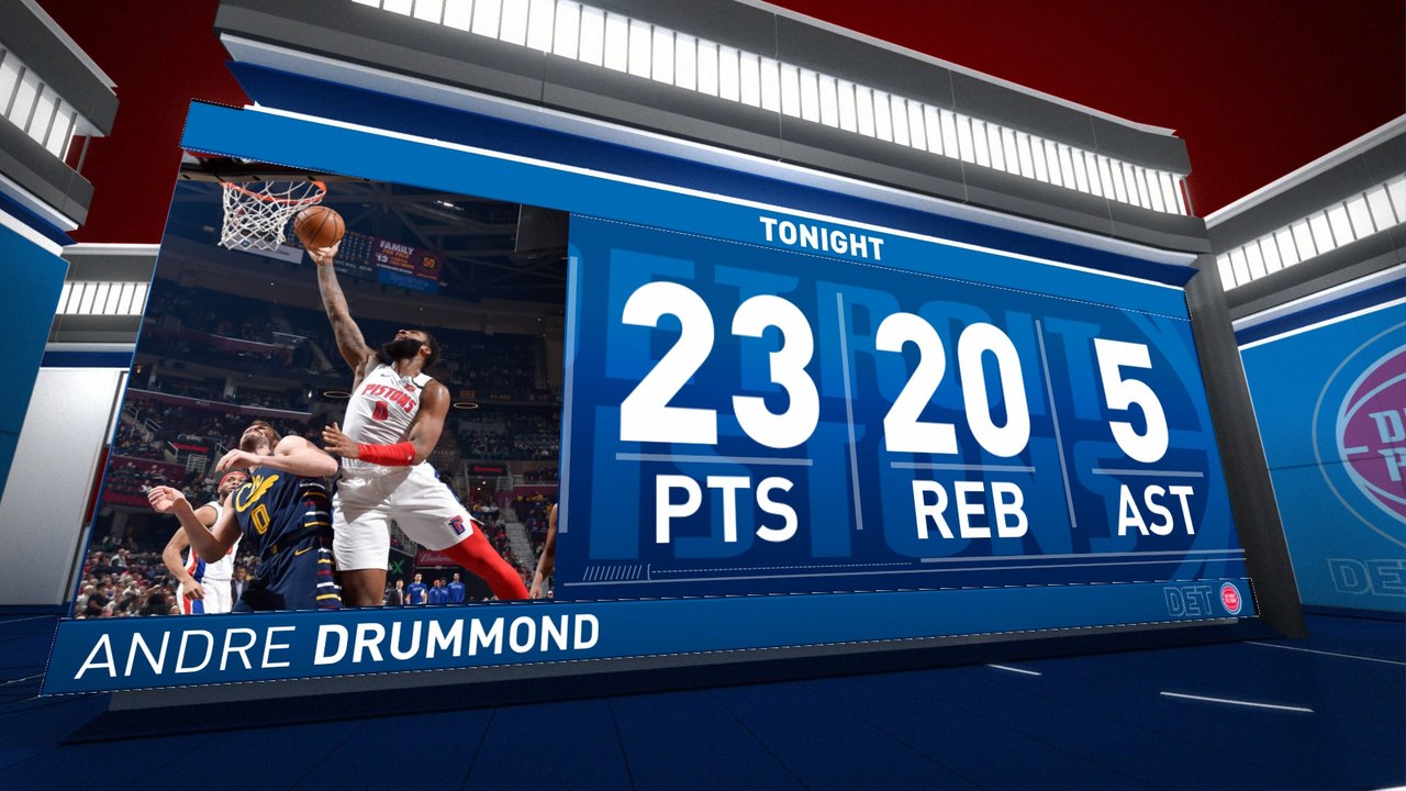 Nightly Notable: Andre Drummond's Double-Double Leads Pistons Past Cavaliers