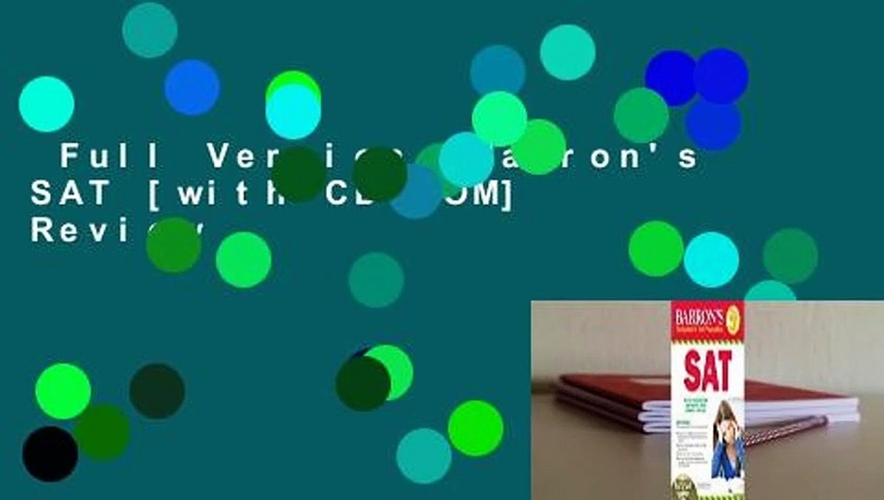 Full Version  Barron's SAT [with CD-ROM]  Review