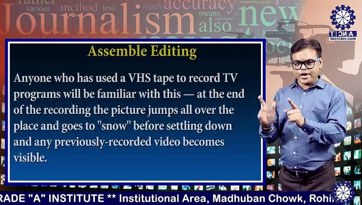 BAJMC Lecture on Assemble Editing by Dr. Sanjay Kumar Srivastava at TIAS - Tecnica TV