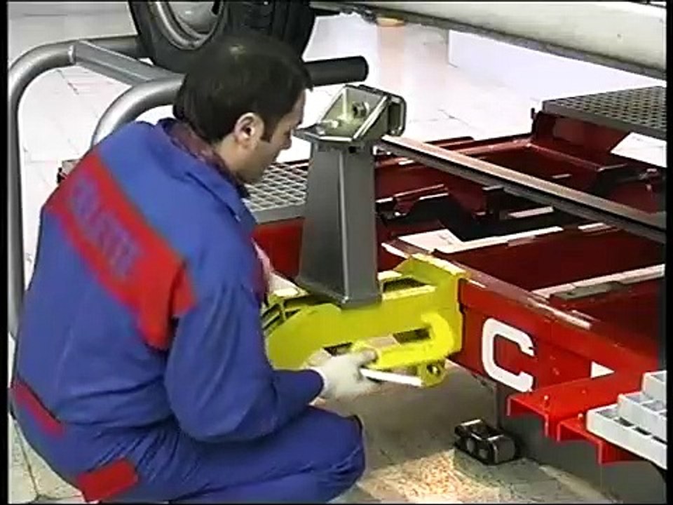 Celette car bench frame machine Rhone , drive on bench, car body frame machine, car universal jig