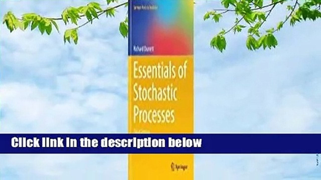 [Read] Essentials of Stochastic Processes  For Online