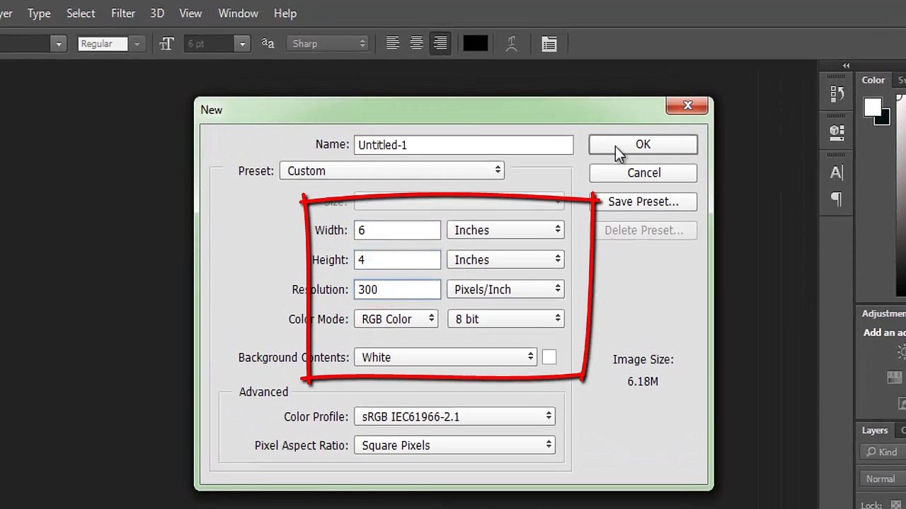 photoshop : Text effect 1 - Text inside another text