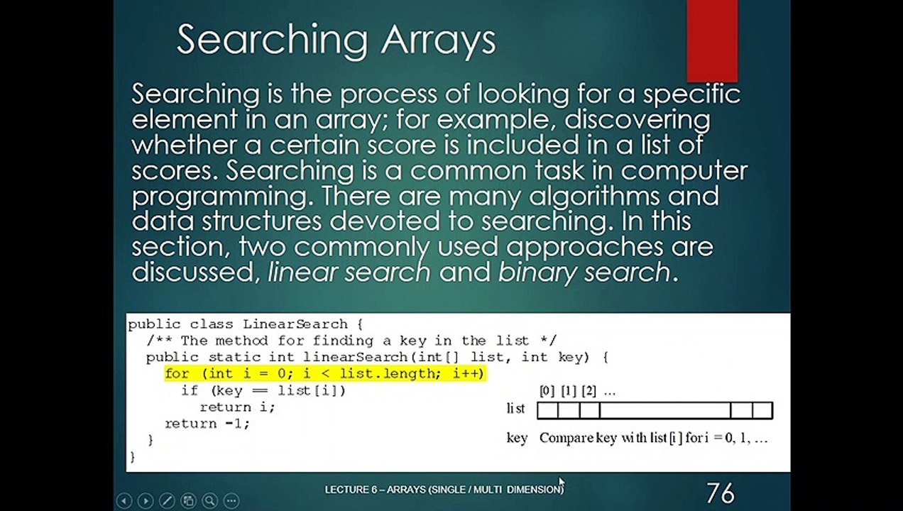 Arrays 2: Continuing Array Concepts