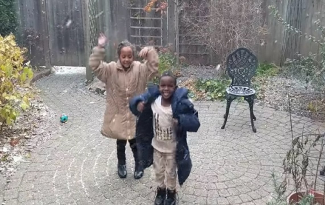 Super 50: Watch how Canadian refugee kids enjoy the first snowfall of the season