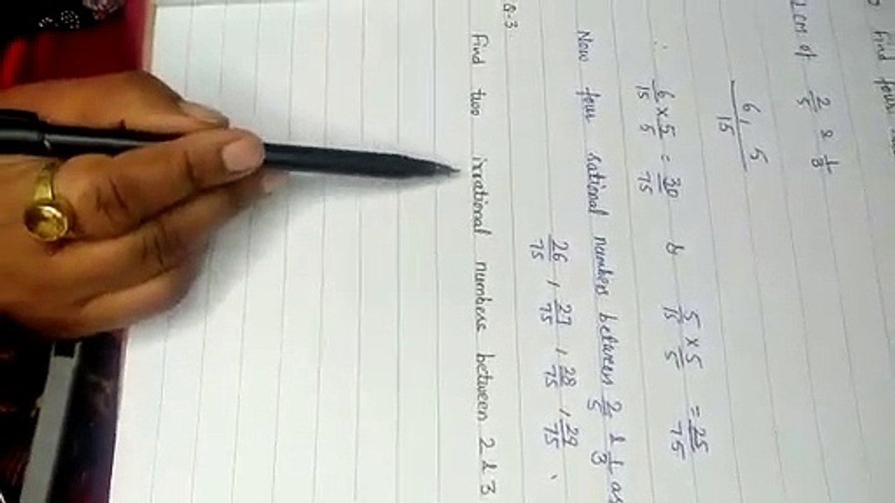 Find irrational numbers between two numbers