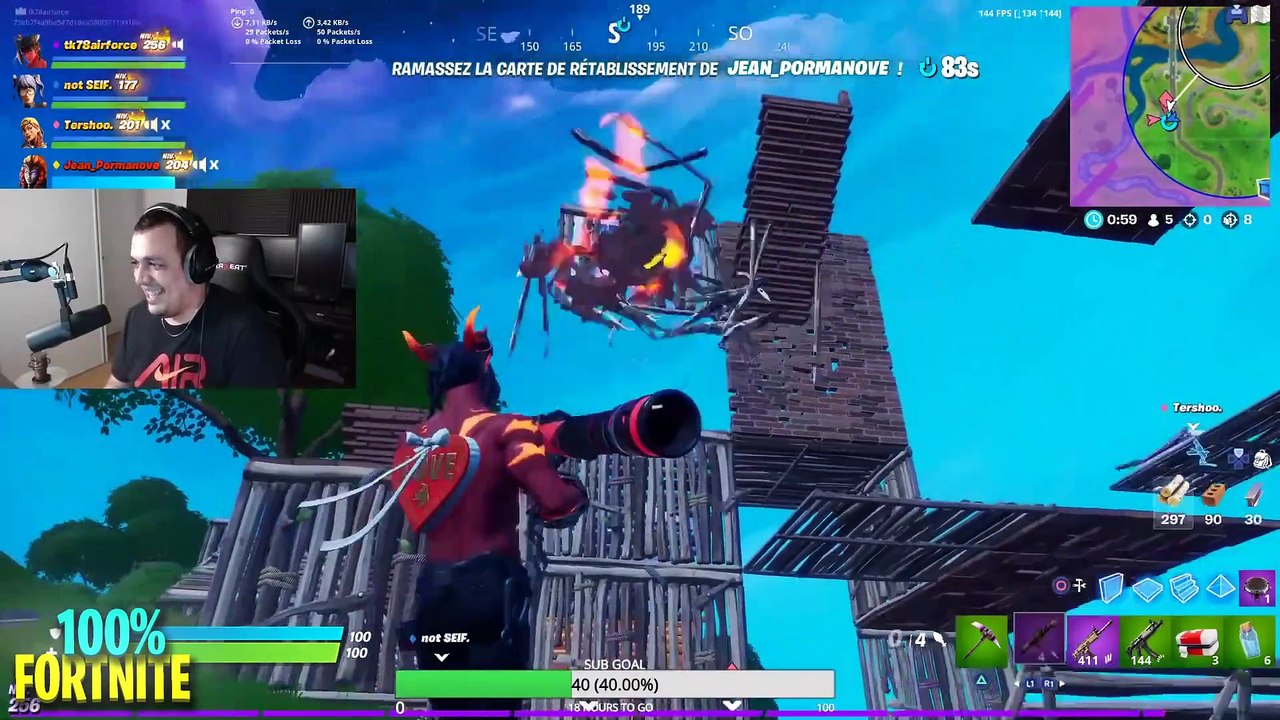 JEAN PORMANOVE NEST PLUS BAN TWITCH  (JEU VIDÉO Fortnite) #fortnite #twitch #thekairi78