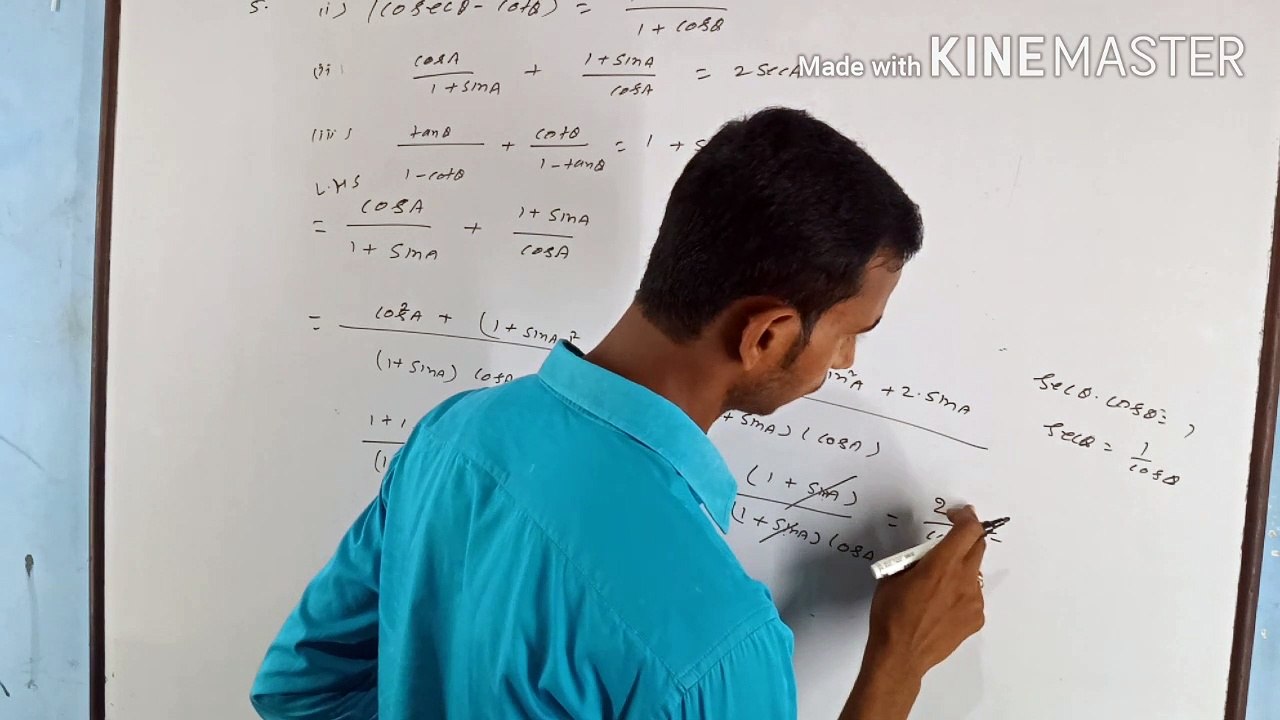 Trigonometry(त्रिकोणमिति) Class-10th Maths (Chapter-8.4)Full Solutions NCERT...