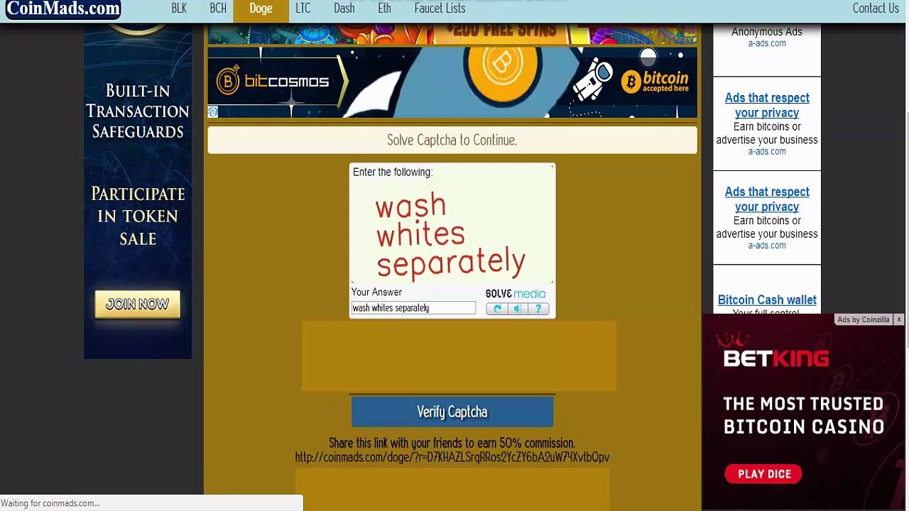 every 5 min claim 10 to 25 dogecoin earn easily