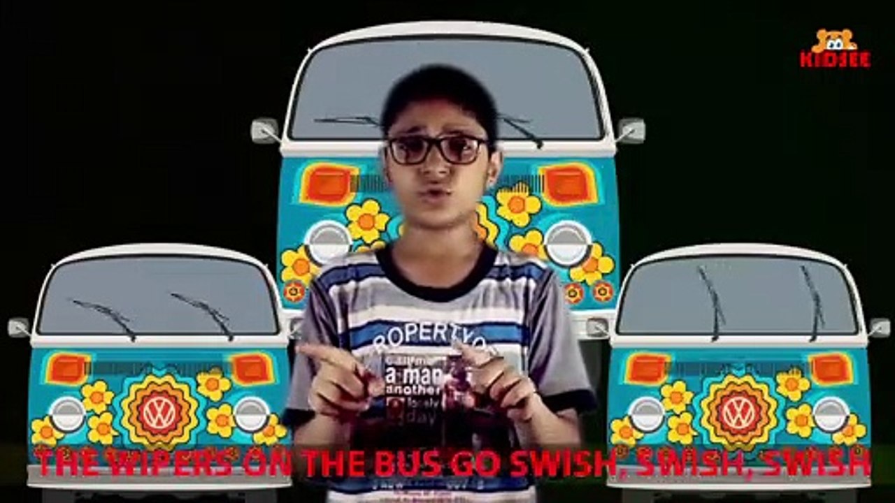 Wheels On The Bus go round and round Poem || Nursery Rhymes for Babies || Learn with kids || kidsee