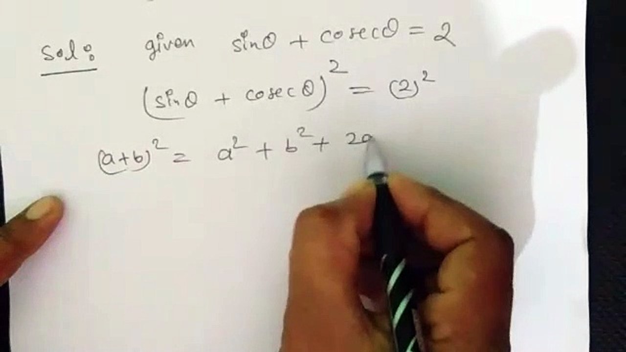 Question 33 Chapter 17 Trigonometric Ratios Icseboard Maths Class 9th