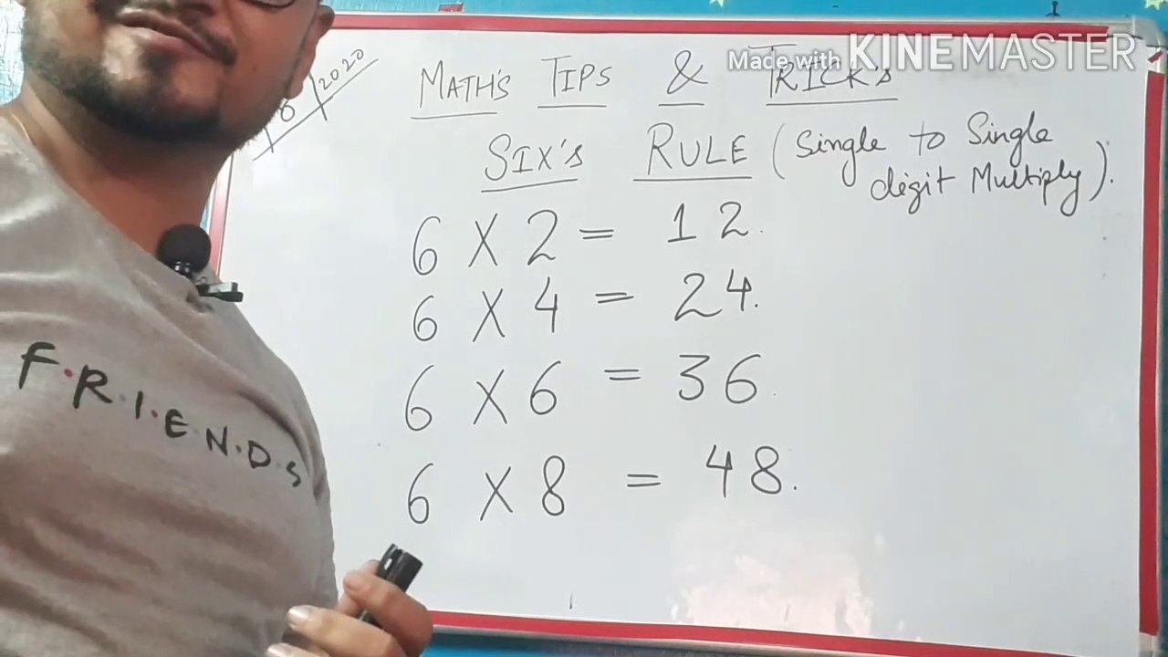 Six's Rule in Maths.