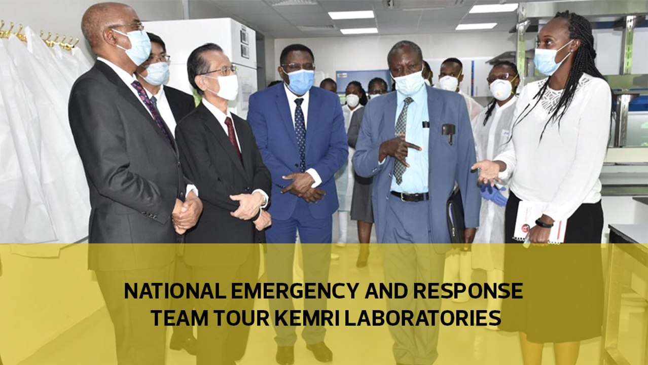 National emergency and response team tour KEMRI laboratories
