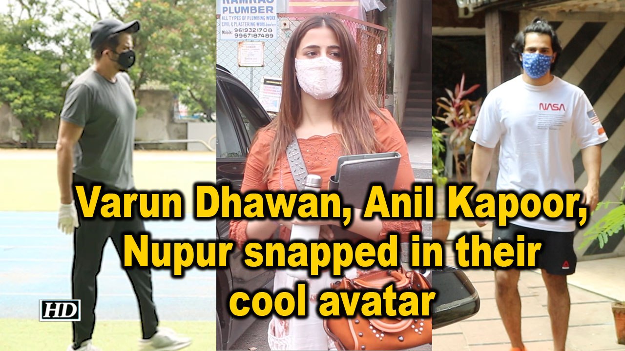 Varun Dhawan, Anil Kapoor, Nupur snapped in their cool avatar