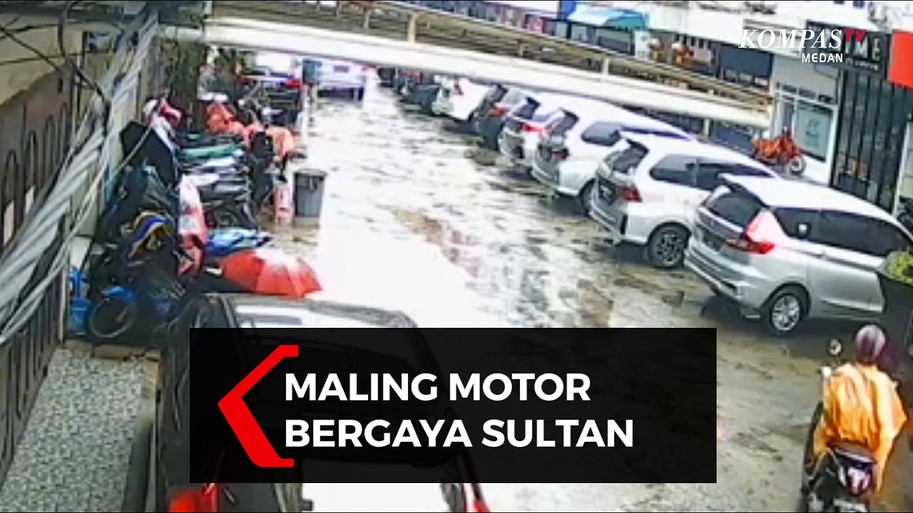 CCTV Maling Motor Bergaya Sultan
