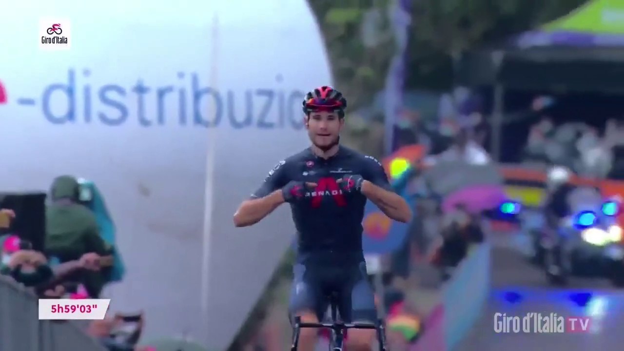 Cycling -  Filippo Ganna rider wins his second stage at this year's Giro d'Italia