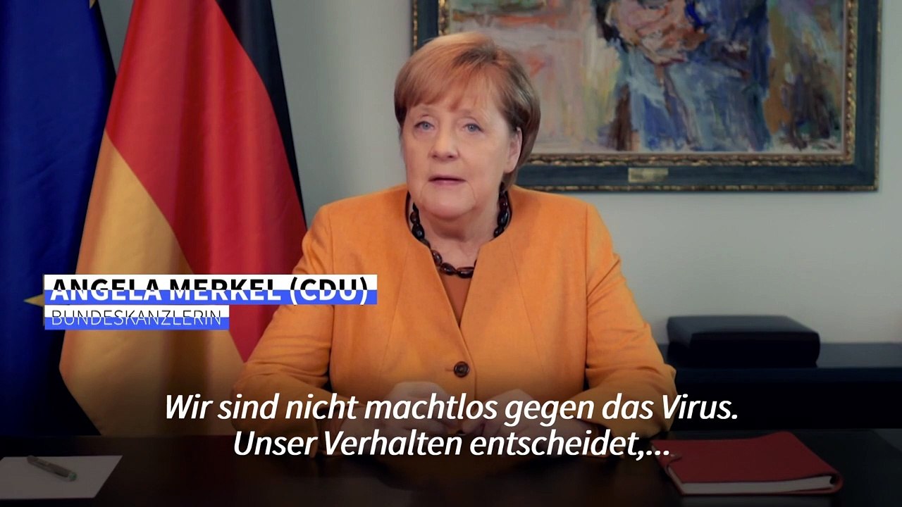 Merkel: "Gebot der Stunde heißt Kontakte reduzieren"