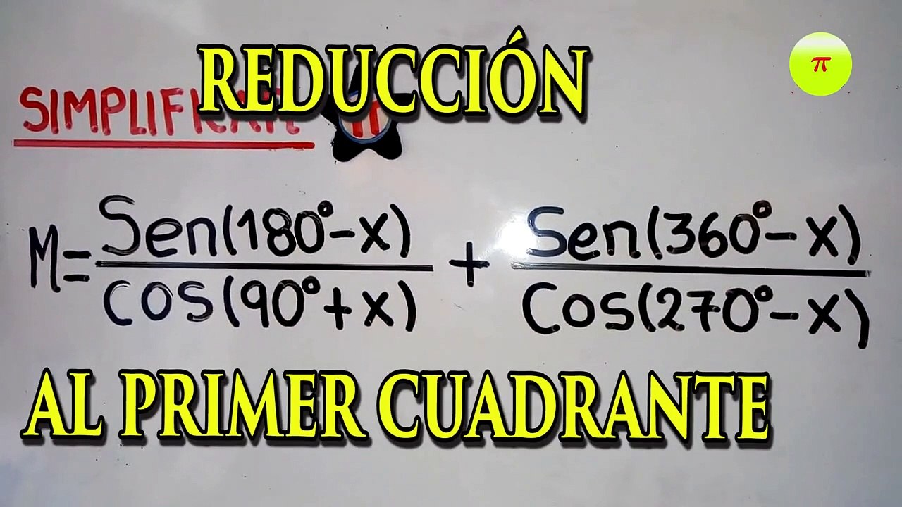 Reducción al Primer cuadrante-Problema 1/Trigonometría