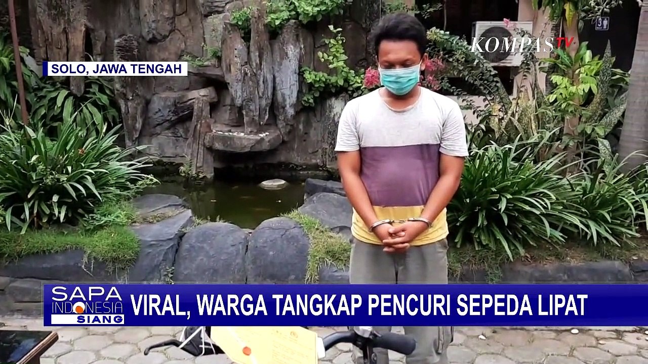 Viral Maling Sepeda Lipat Kena Amuk Warga di Solo