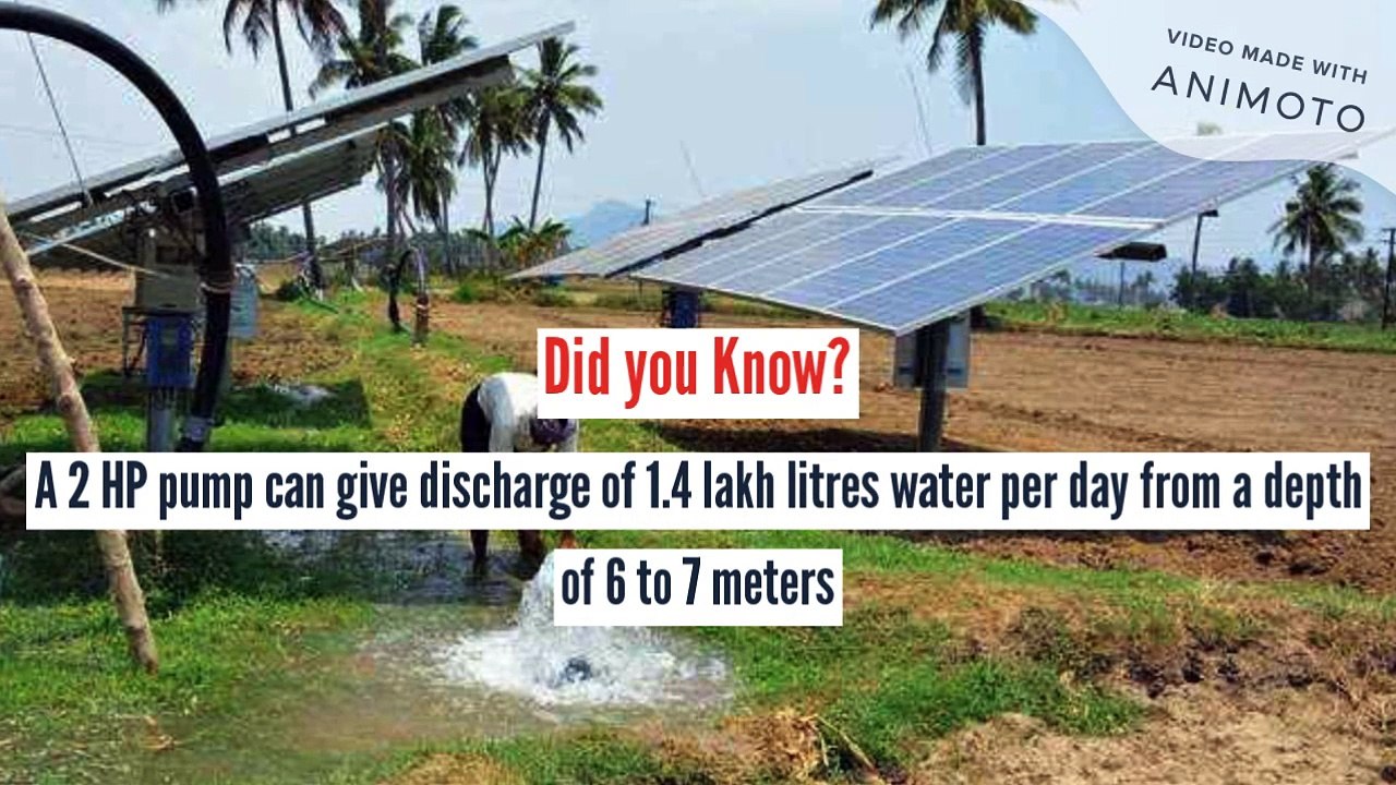 What are the major advantage of solar water pump?