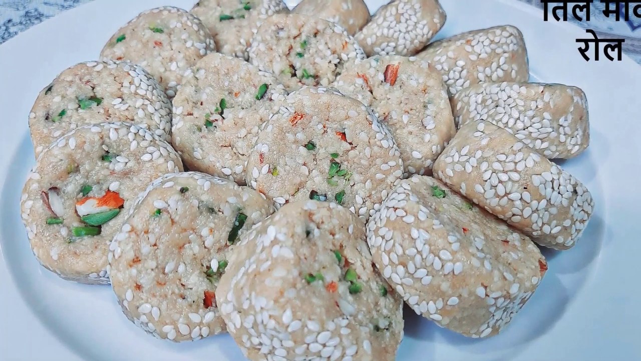 TIL MAWA ROLL RECIPE - til mawa roll | til gajak recipe | makar sakranti special | gajak recipe | Chef Amar