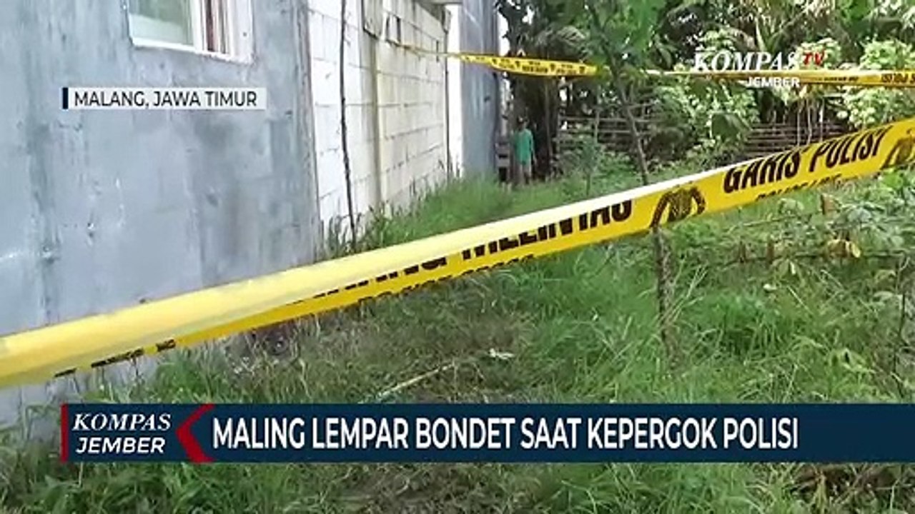Maling Lempar Bondet saat Kepergok Polisi