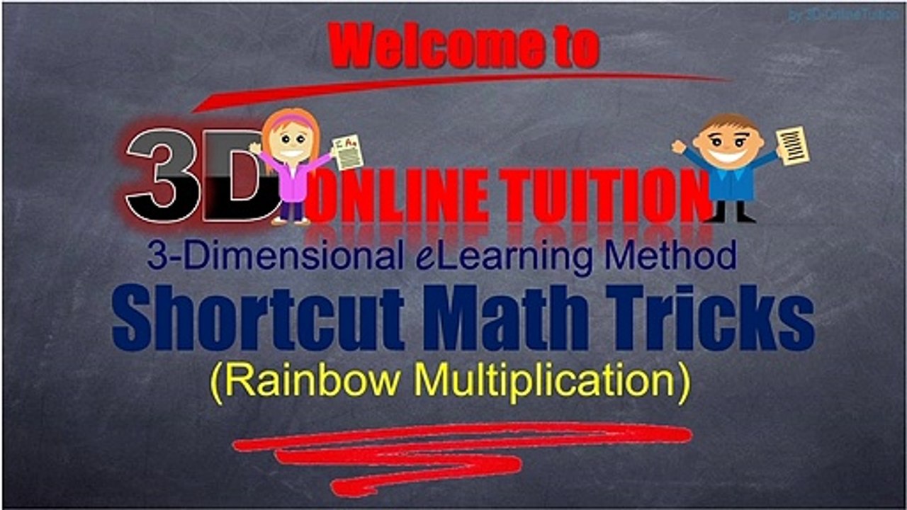 Shortcut Math Tricks - Rainbow Multiplication