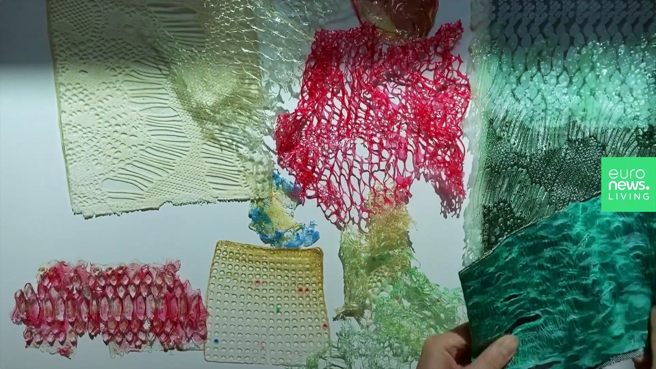 This dress is made of algae and was designed using algorithms