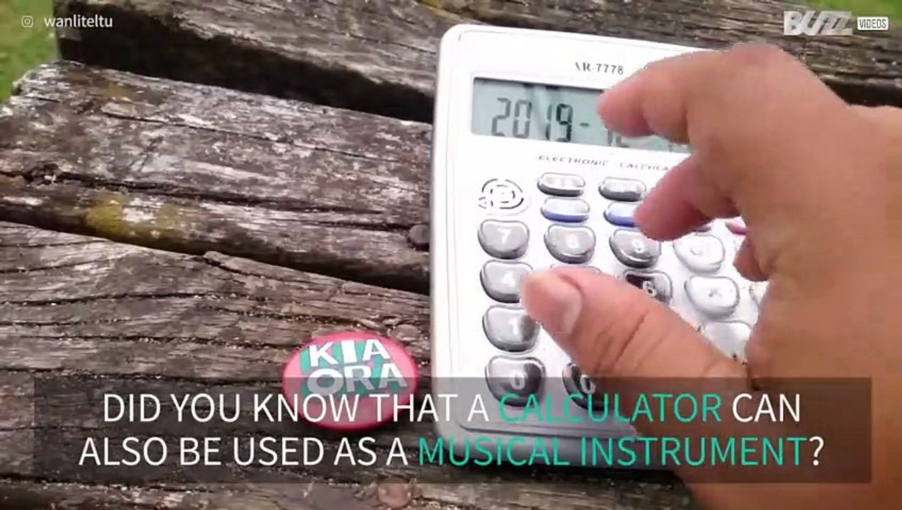 Man turns calculator into musical instrument