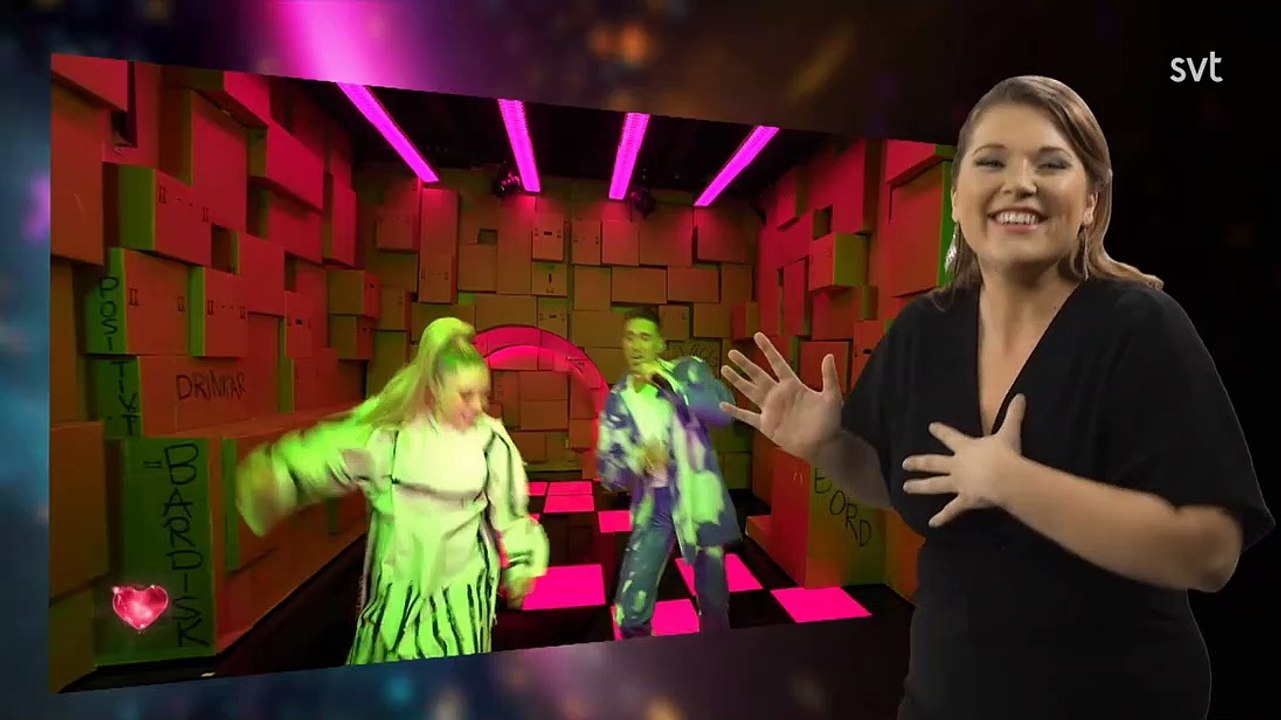 Danny Saucedos  teckentolkar i melodifestivalen 2021