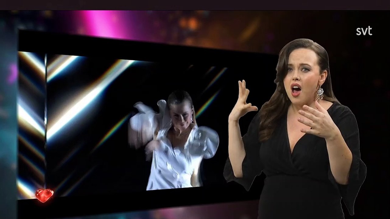 Charlotte Perrellis teckentolkar i melodifestivalen 2021