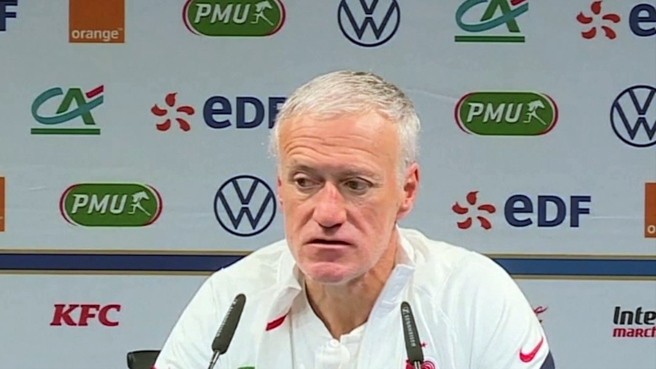 Football - Didier Deschamps press conference before France-Ukraine