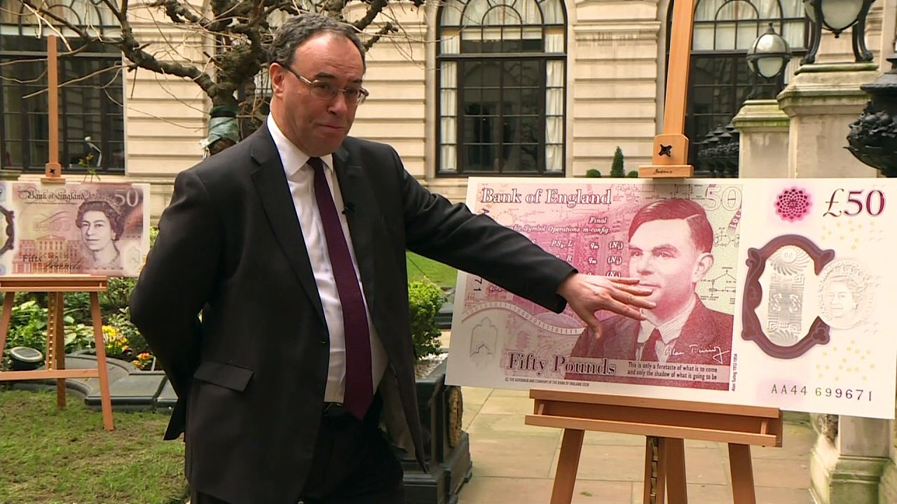 Alan Turing £50 note to enter circulation on June 23