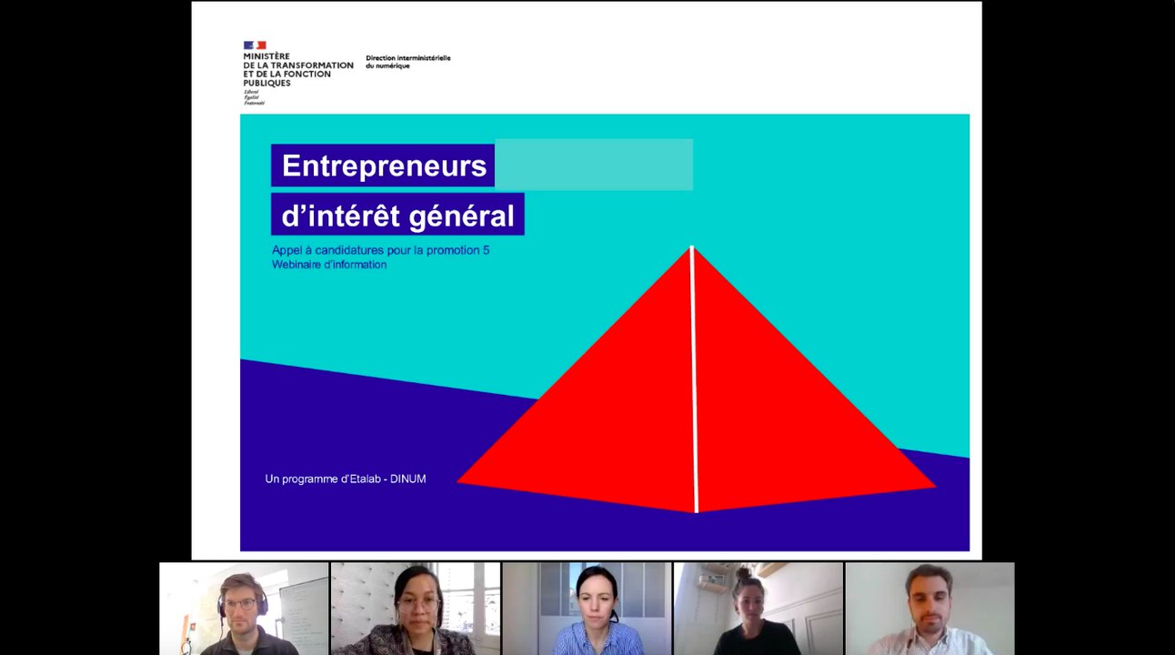 Webinaire d'information #2 sur l'appel à candidatures EIG promotion 5