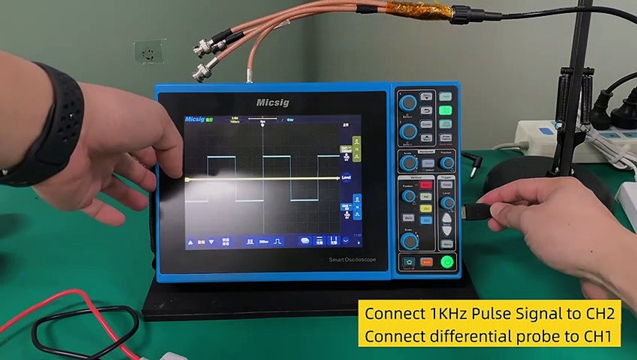 Delay Time Measurement for Differential Probe