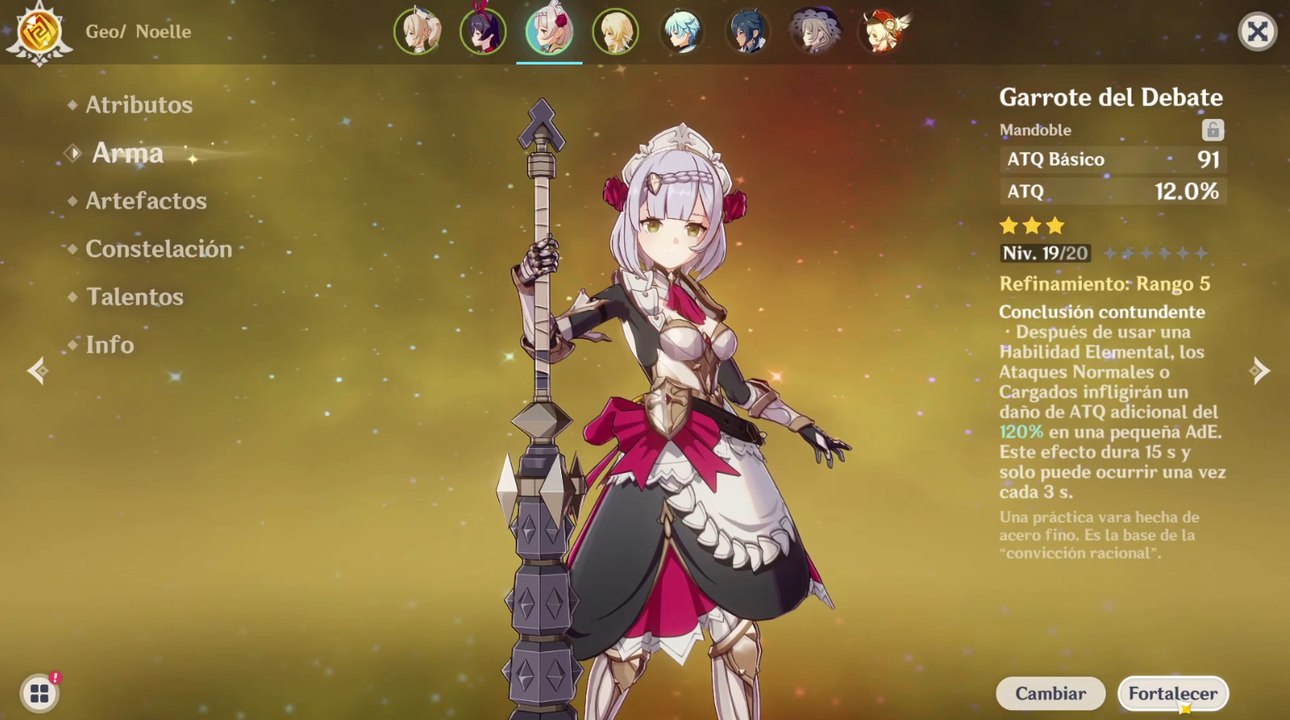 Cómo mejorar las armas en Genshin Impact