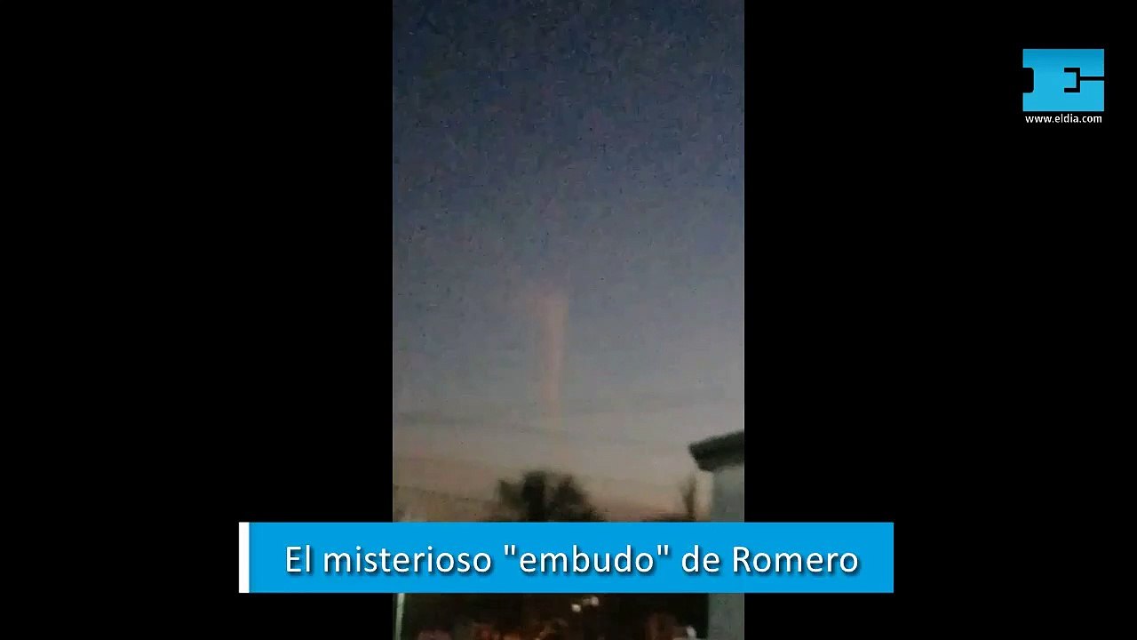 El misterioso "embudo" que se formó en Romero y sorprendió a los vecinos