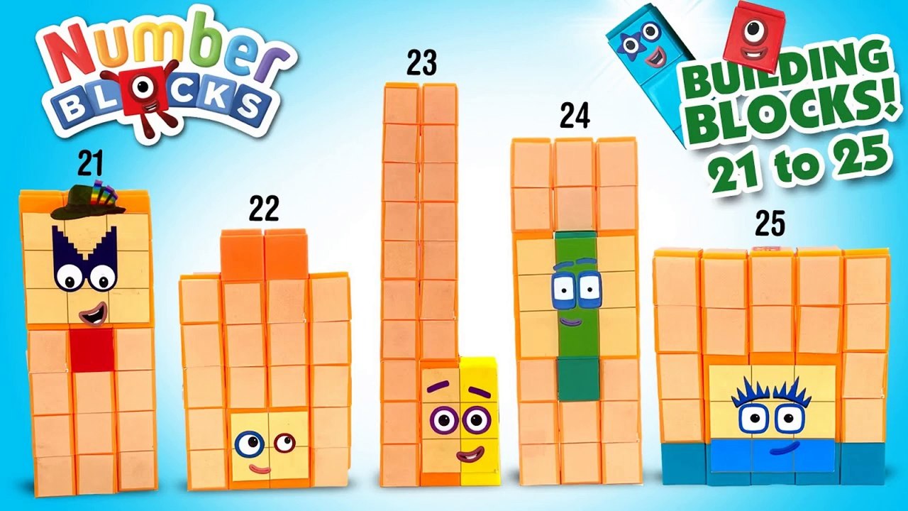 Numberblocks 21 to 25 Building Blocks Set || Keith's Toy Box
