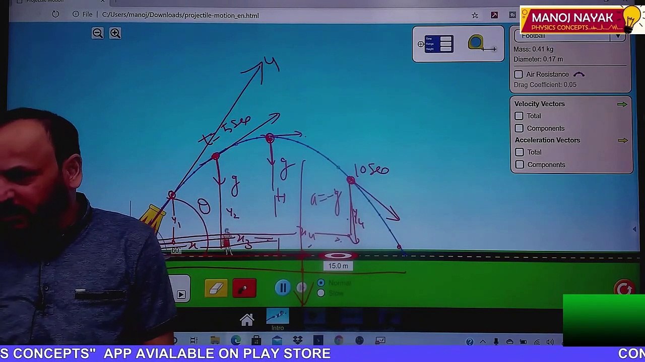 Projectile Motion for NEET_JEE Part - 1 _ projectile motion in hindi _ projectile motion _