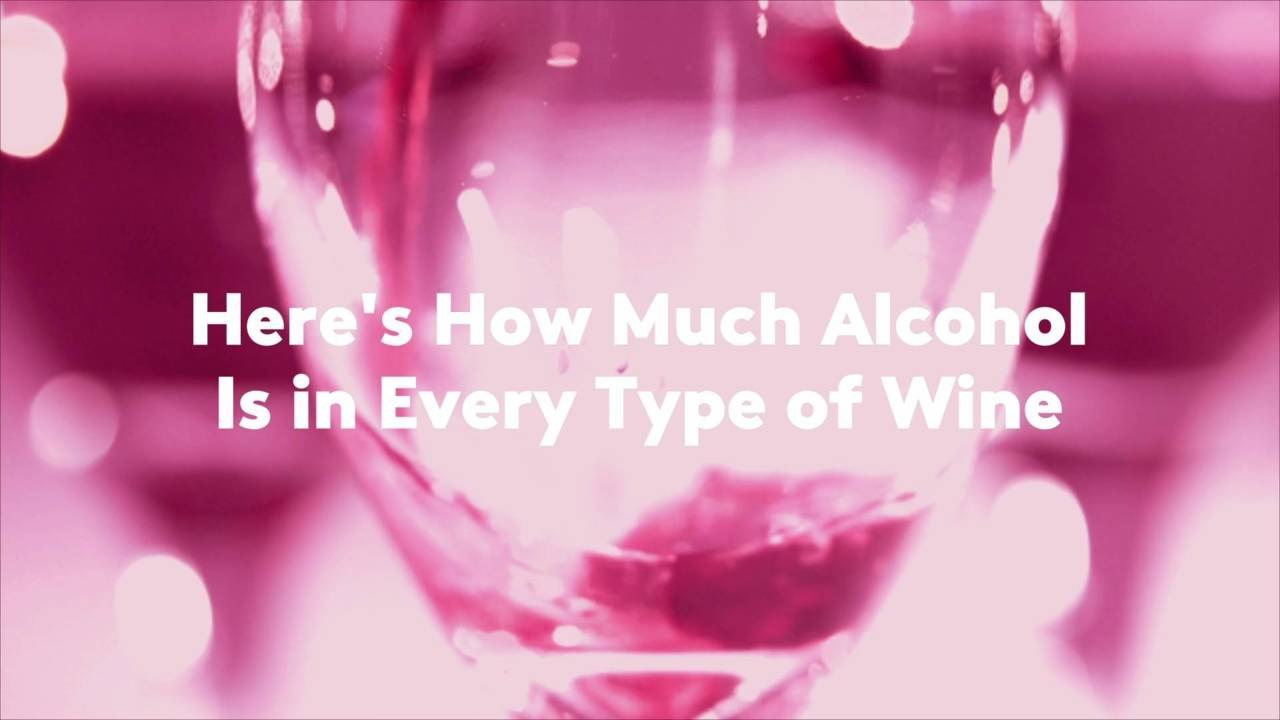 Here's How Much Alcohol Is in Every Type of Wine