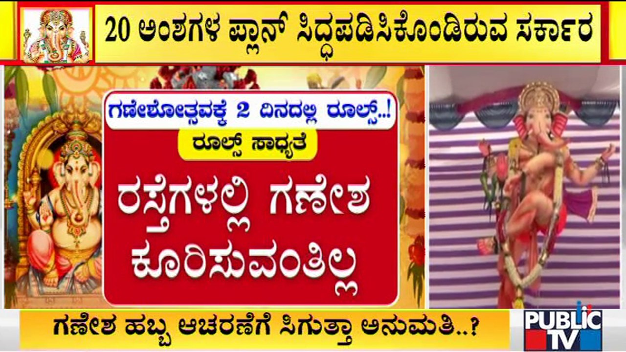 Karnataka Goverment To Release Guidelines For Ganesh Festival In 2 Days