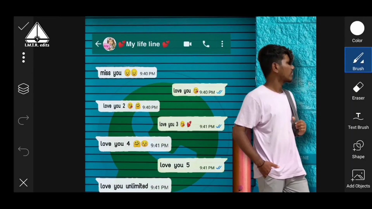 how to edit PicsArt creative chatting photo | whatsapp chatting | photo editing | i.m.t.r.edits